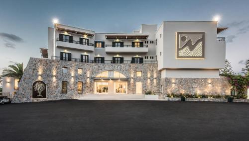 a rendering of a building with a driveway at Nana Golden Beach All Inclusive Resort & Spa in Hersonissos