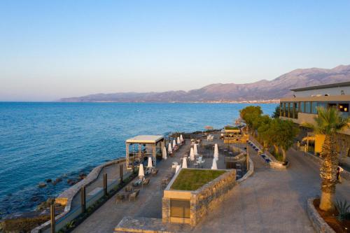 a view of the ocean from a building at Nana Golden Beach All Inclusive Resort & Spa in Hersonissos