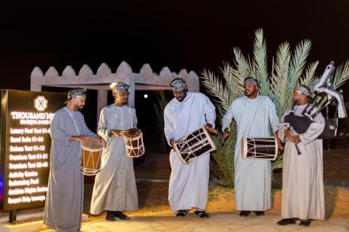 Tetamu yang menginap di Thousand Nights Camp