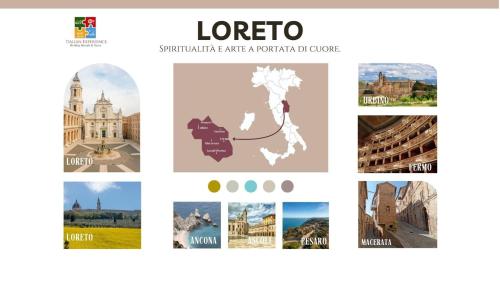 a collage of pictures of london and its landmarks at Italian Experience-Sopraloreto Apartment in Loreto