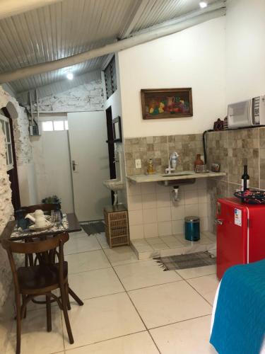 Η κουζίνα ή μικρή κουζίνα στο Casa do Chá Ouro Preto
