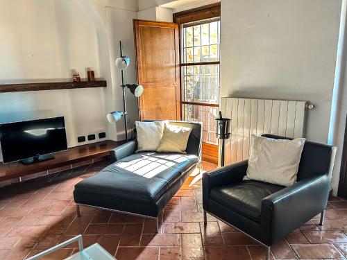 Posezení v ubytování La Casetta