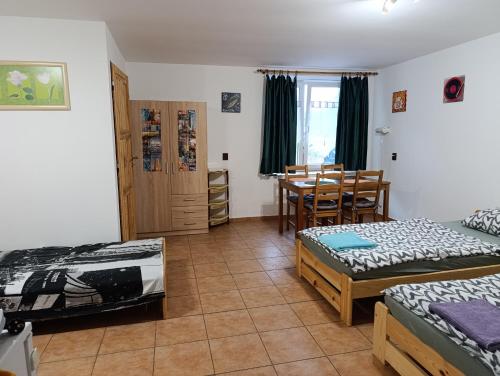 Postel nebo postele na pokoji v ubytování Apartmán u Kočky