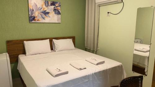 Postel nebo postele na pokoji v ubytování Domus Hotel Rio Verde - Parauapebas