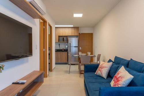 Η κουζίνα ή μικρή κουζίνα στο Studio Design 3 Apt 807 -Mandi Hospitalidade