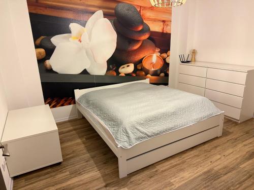 Postel nebo postele na pokoji v ubytování Apartmán až pro 8 osob