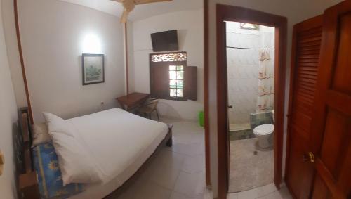 Koupelna v ubytování Hostal Pelikan Taganga