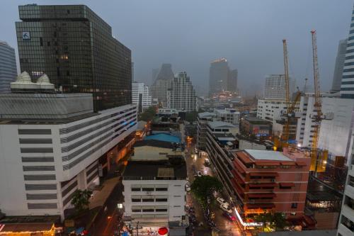 a view of a city with tall buildings at White Base in Bangkok