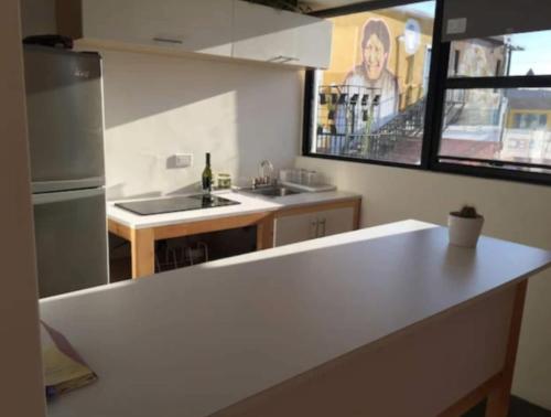 Η κουζίνα ή μικρή κουζίνα στο Coyote Lofts-Estacion Federal