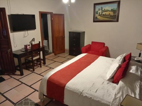 Katil atau katil-katil dalam bilik di Hotel Boutique Casabella