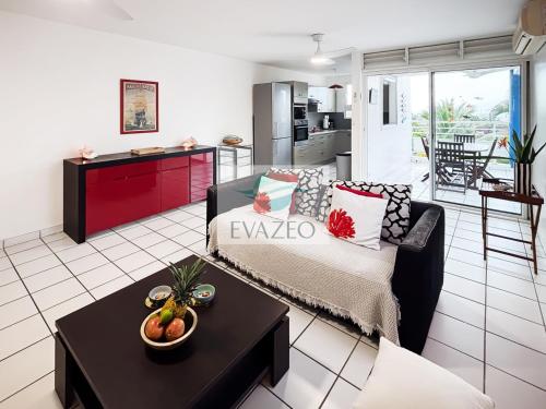 Η κουζίνα ή μικρή κουζίνα στο Appartement Trois Ilets Autentik hm302 2ch vue mer