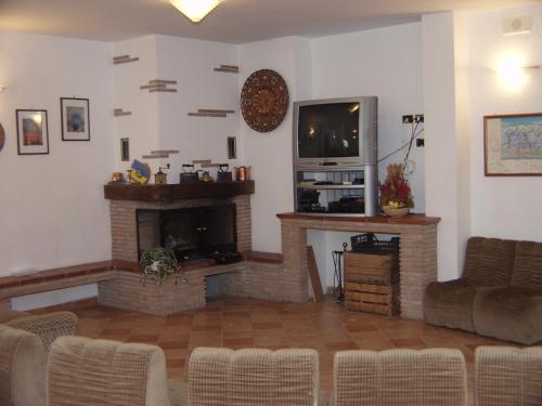 Posezení v ubytování Albergo Ristorante Sciatori