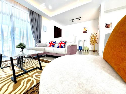 Ένα ή περισσότερα κρεβάτια σε δωμάτιο στο Gioia Home Two Taiping Town