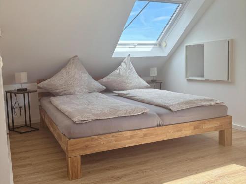 Voodi või voodid majutusasutuse Ferienparadies in der Vulkaneifel toas