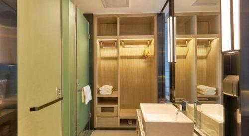 Bilik mandi di Echarm Hotel Liuzhou High-speed Railway Station