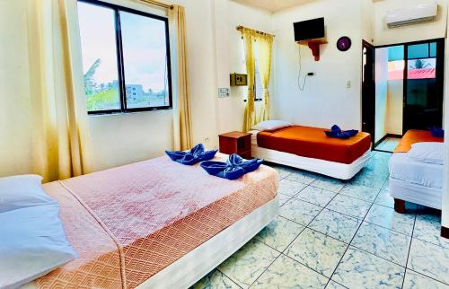 Ένα ή περισσότερα κρεβάτια σε δωμάτιο στο Tintorera Guest House