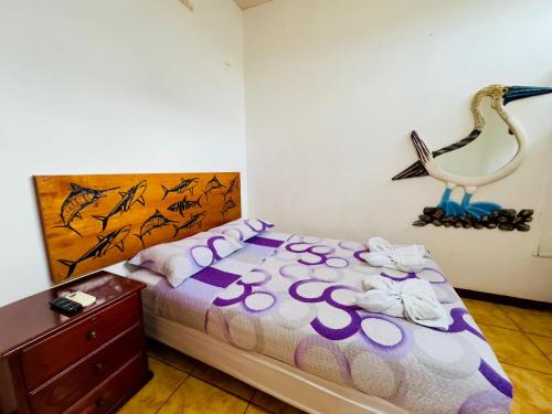 Ένα ή περισσότερα κρεβάτια σε δωμάτιο στο Tintorera Guest House