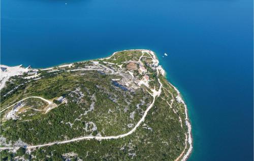 an aerial view of an island in the ocean at Amazing Home In Barban in Barban