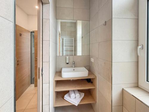 Koupelna v ubytování Hotel-Pension Fünfhaus