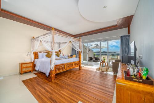 Postel nebo postele na pokoji v ubytování SADAMATRA - Luxury Infinity Views