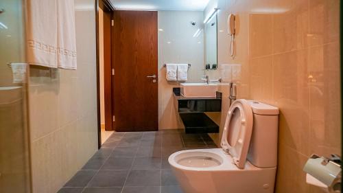 Koupelna v ubytování Duqm Express Hotel