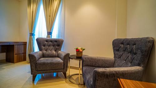 Posezení v ubytování Duqm Express Hotel