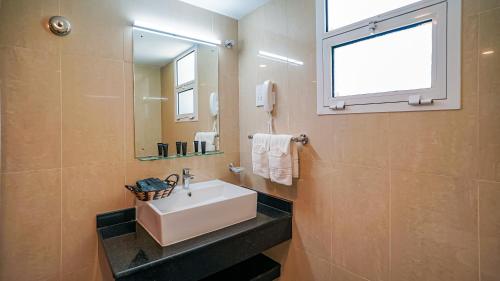 Koupelna v ubytování Duqm Express Hotel