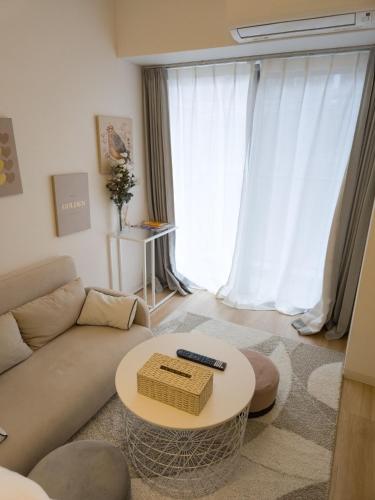Posezení v ubytování Suke Home Oshiage