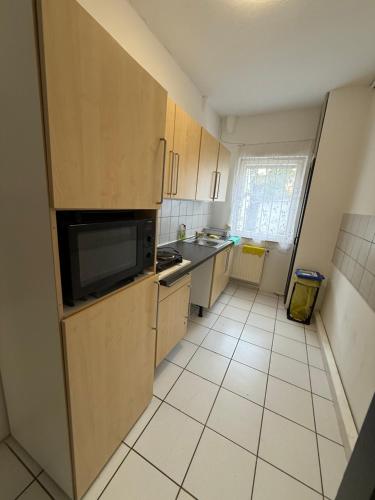 Кухня или мини-кухня в Unterkunft 20 Feld Str
