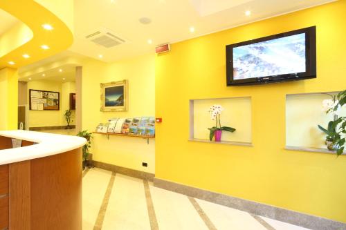 TV a/nebo společenská místnost v ubytování Residence Hotel Kriss