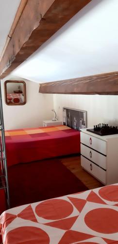 Posteľ alebo postele v izbe v ubytovaní La Clau Cévenole studio