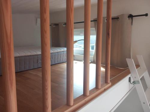 Ένα ή περισσότερα κρεβάτια σε δωμάτιο στο Guesthouse in beautiful Höllviken