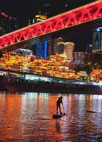 Hosté ubytování 珠江国际江景酒店北滨路洪崖洞夜景店 Skyline Curated Hotel