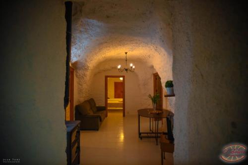 Posezení v ubytování Casas y Cuevas El Solins