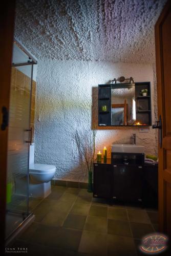 Kuchyň nebo kuchyňský kout v ubytování Casas y Cuevas El Solins