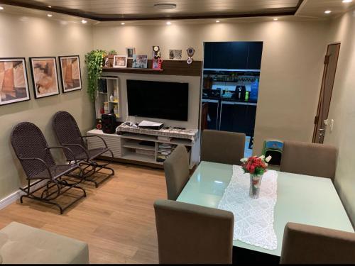 Televisyen dan/atau pusat hiburan di Residencial Privê Sol Tropical