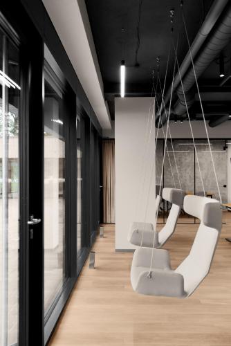 Posezení v ubytování Aparthotel Nemunas