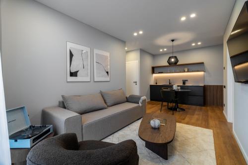 Posezení v ubytování Aparthotel Nemunas