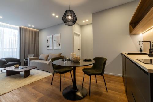 Posezení v ubytování Aparthotel Nemunas