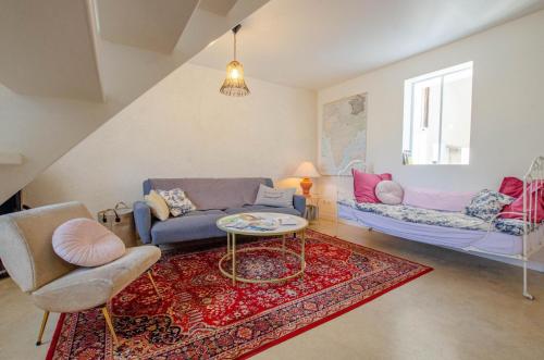 Posezení v ubytování Le bien-aime