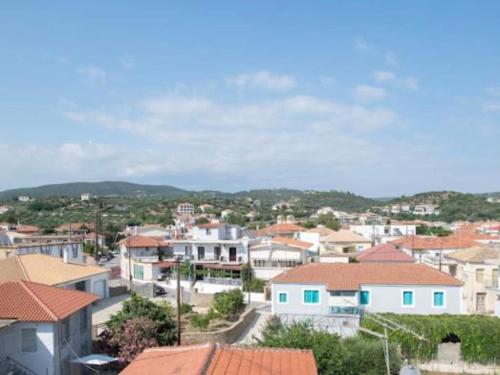 a view of a city with houses at Villa in Finikounta near Sandy Beach in Finikounta