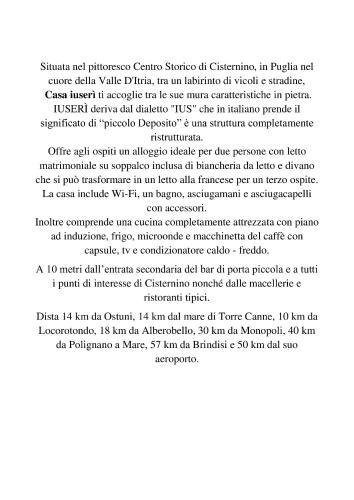 a page of a document with a line at Casa iuserì in Cisternino