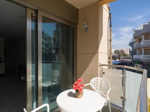 Μπαλκόνι ή βεράντα στο Apartamentos sol y playa