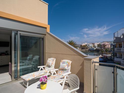 Μπαλκόνι ή βεράντα στο Apartamentos sol y playa