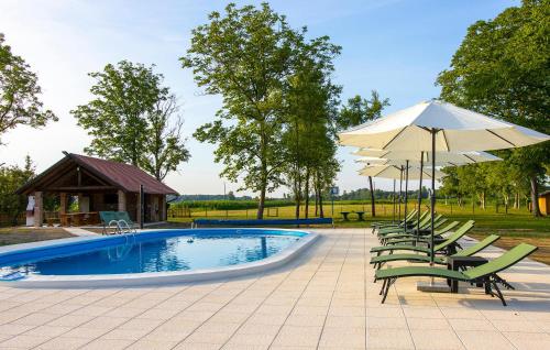 Πισίνα στο ή κοντά στο Amazing Home In Gusce With Sauna