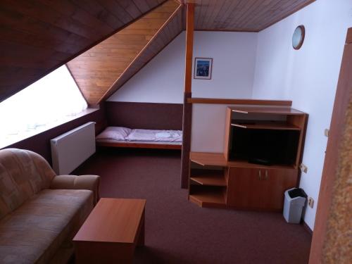 TV a/nebo společenská místnost v ubytování Resort Skalka