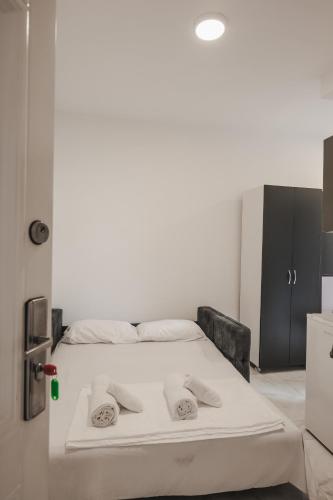 Cama o camas de una habitación en Davids Apartments