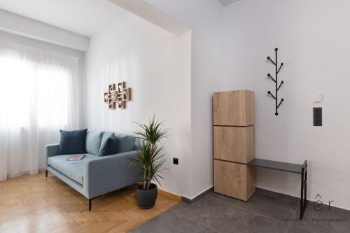 Χώρος καθιστικού στο Coastal Charm at Pasalimani - Steps from Port&Beach