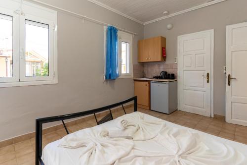 Kuchyň nebo kuchyňský kout v ubytování Elpida Hotel