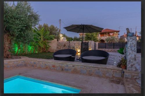 Πισίνα στο ή κοντά στο OMEGA villa stoupa